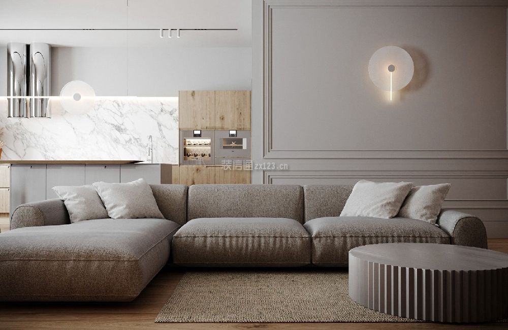 现代沙发布艺 现代沙发背景图