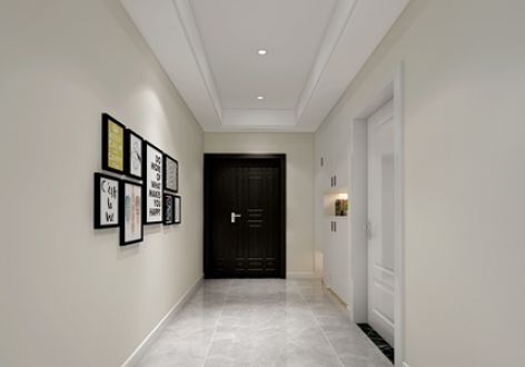 银色家园105平米三室两厅简约风格装修案例