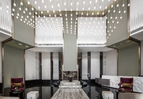 水晶酒店现代风格4600平米装修设计案例