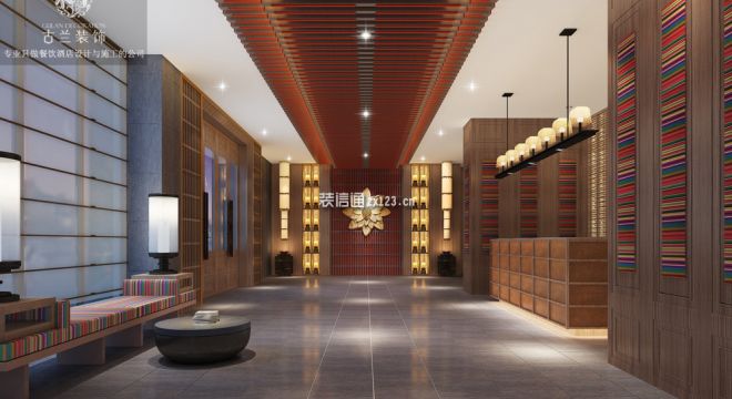 温泉度假酒店新中式风格9500平米装修案例