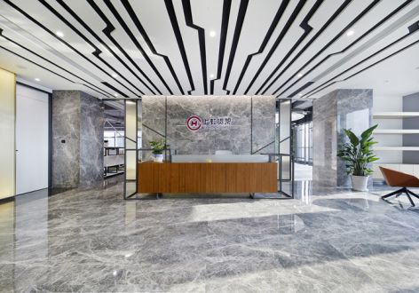 1000平米上虹公司办公室现代风格装修案例