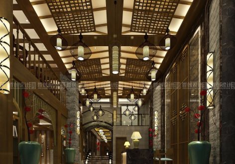 精品酒店中式风格3700平米装修案例