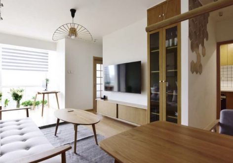 北新国际137平三居室现代简约风格装修案例