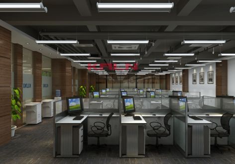 办公室现代风格8600平米装修案例