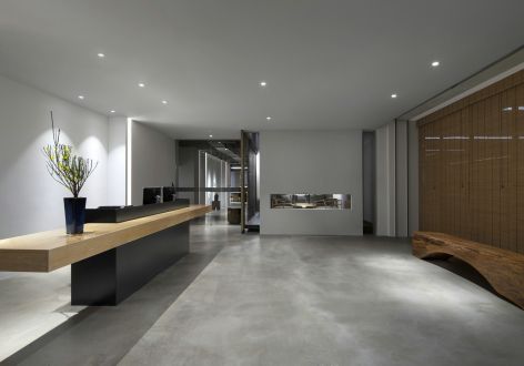 广州办公空间中式风格1480平米装修案例