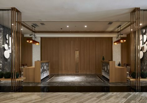 广州餐厅862平米现代中式风装修案例