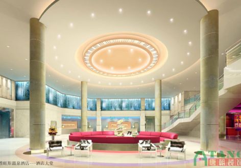 广州温泉酒店欧式风格5400平米装修案例