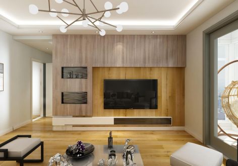 锦艺·昆明之光109平米现代简约三居室装修案例