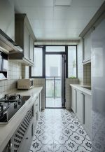 两室两厅北欧风格厨房地砖装修效果图