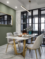 中南·林樾现代风格123平米三居室装修设计案例
