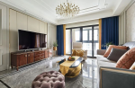 碧海龙美式风格136平米三居室设计效果图案例
