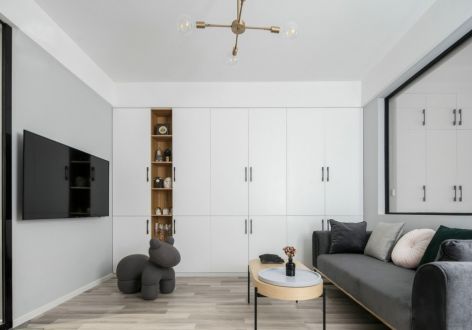 万科新都荟北欧风格78平米一居室装修设计案例