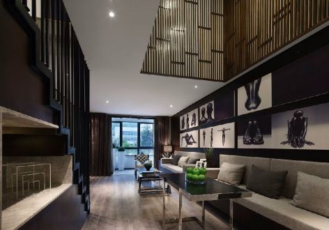 碧海龙珠120平米现代风格三室两厅装修案例