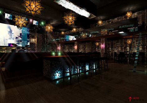 酒吧450㎡美式风格装修案例