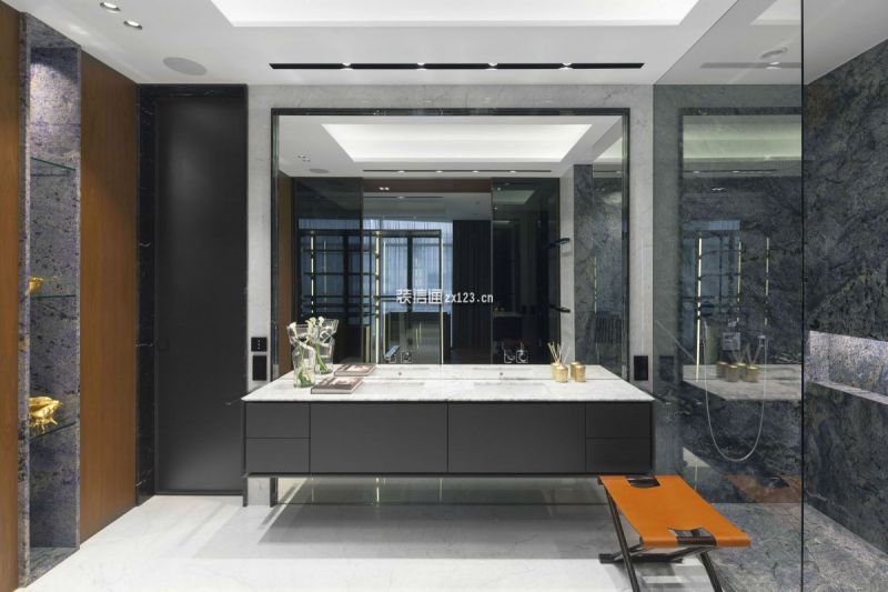春晖国际城100平米现代简约三居室装修案例