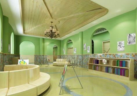 幼儿园现代风格1500平米装修案例