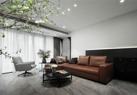 梦湖香郡140㎡四居室现代风格装修案例