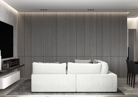 东南智汇城白色现代风格107平米装修案例