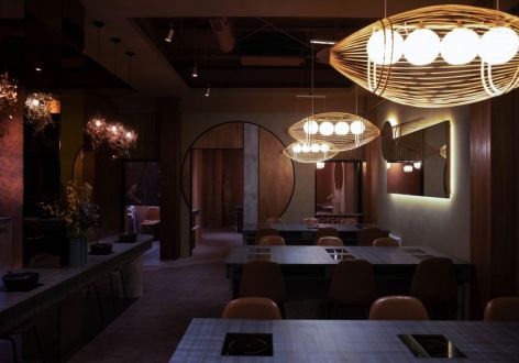 100平米现代风格鱼餐厅装修案例