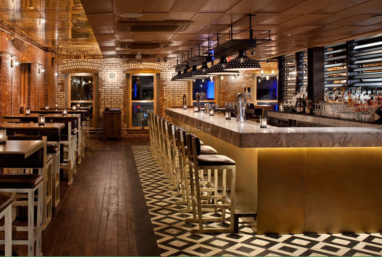 天津酒吧餐厅现代风格300平米设计方案 走廊过道装修