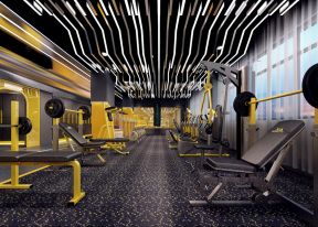 成都健身房运动区装修设计效果图
