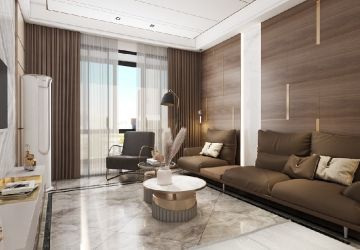 锦霞南园115㎡三居室现代风格装修案例