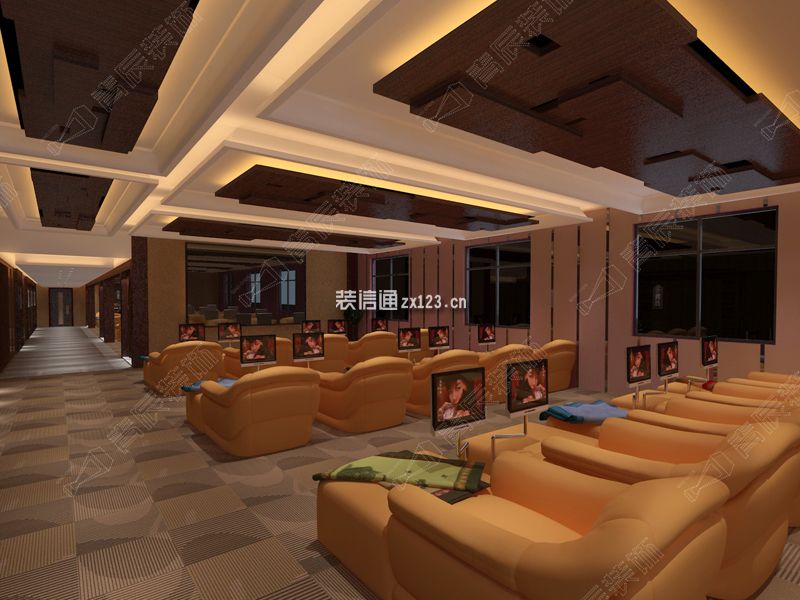 郑州商务酒店300平米现代风格装修案例