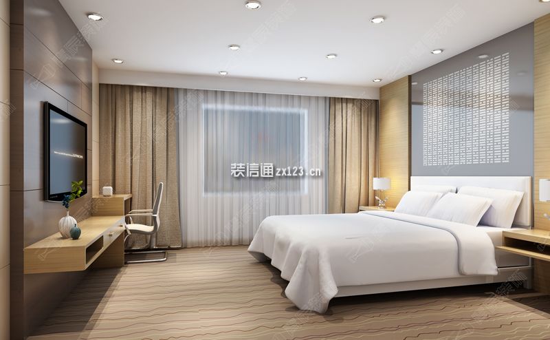 郑州商务酒店300平米现代风格装修案例