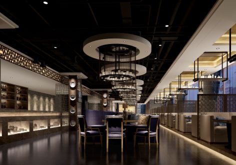 中餐厅500平方中式风格装修案例