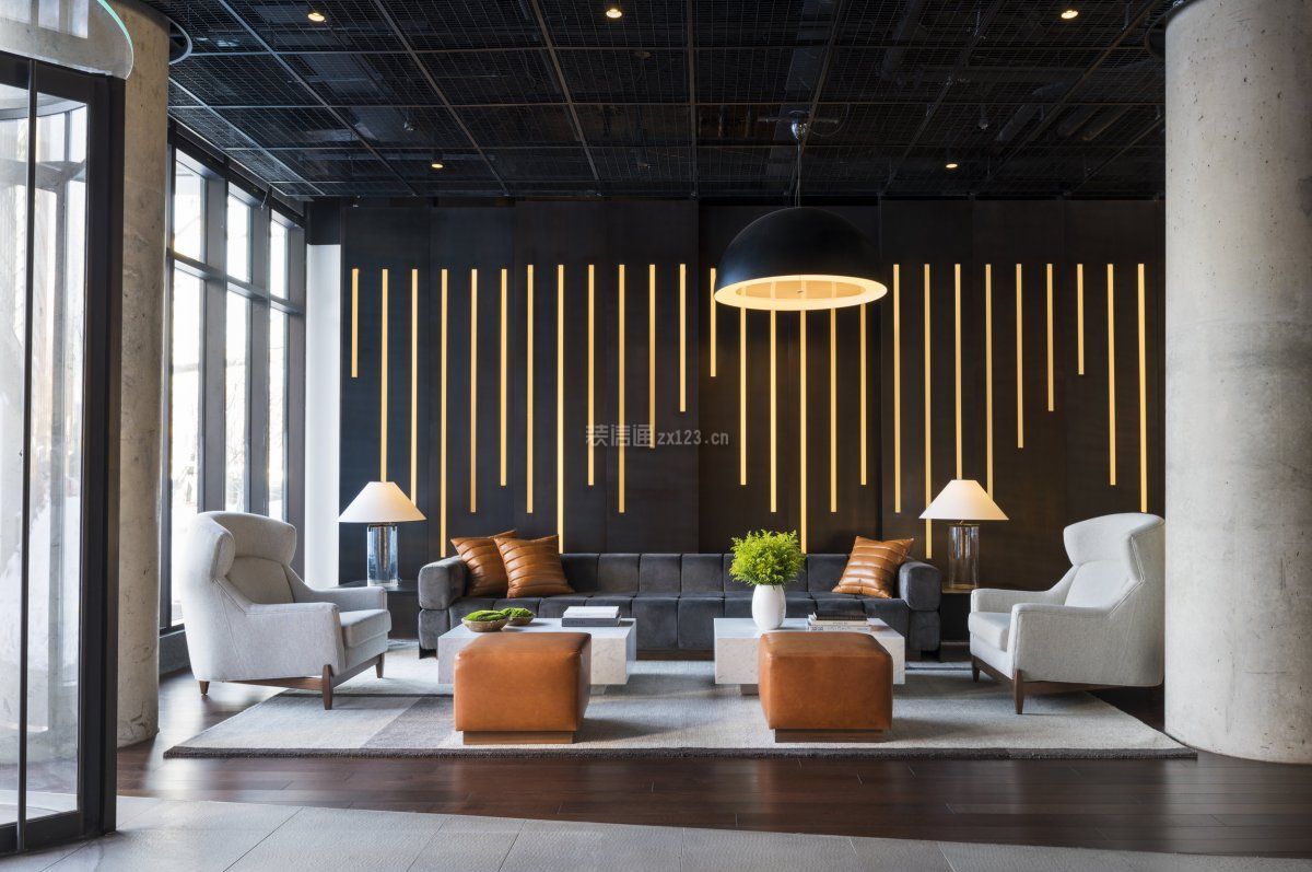 绵阳设计办公室现代风格190平米装修效果图案例