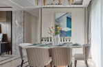 滨海·橙里现代风格124平米三居室设计效果图案例