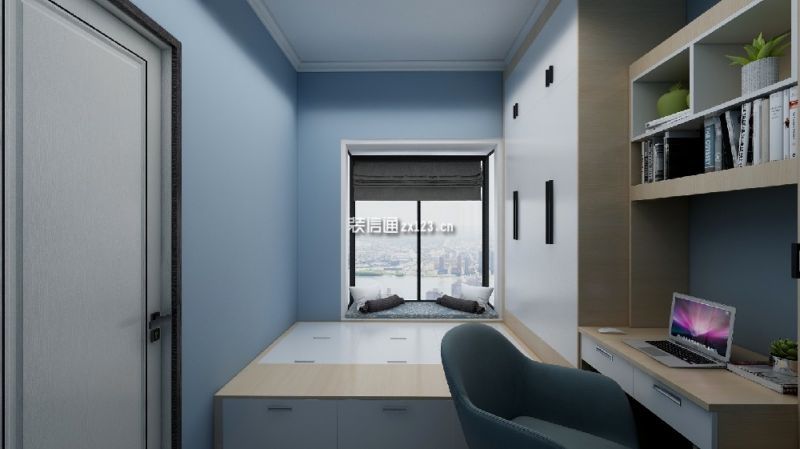 香开观海101平米现代三居室装修案例