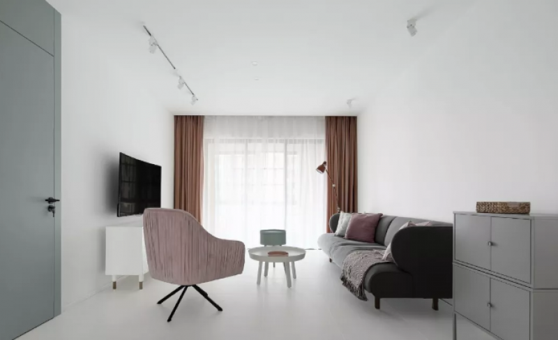新城滨湖云境现代风格122平米三居室设计效果图案例