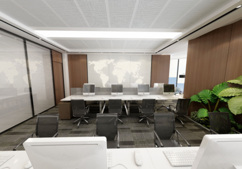 574平方米办公室现代简约风格装修案例