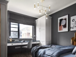 名城紫金轩轻奢风格125平米三居室设计效果图案例