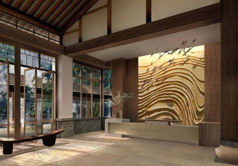 酒店新中式风格2600平米装修案例
