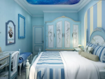 伟东湖山美地地中海风格112平米三居室装修案例