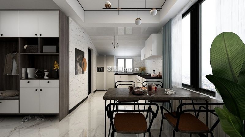保利罗兰香谷106㎡现代简约风三居室装修案例