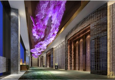 广州酒店奢华风格1500平米装修案例