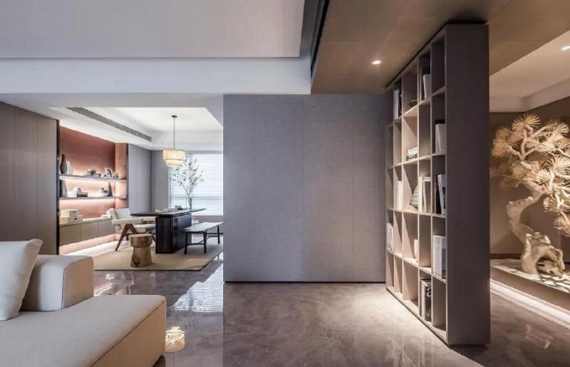 华润橡树湾现代风格230平米四居室装修案例