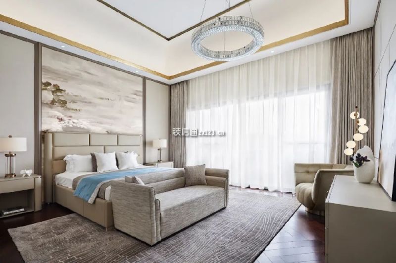 信达华宇锦绣龙川现代风格130平米三居室装修设计图案例