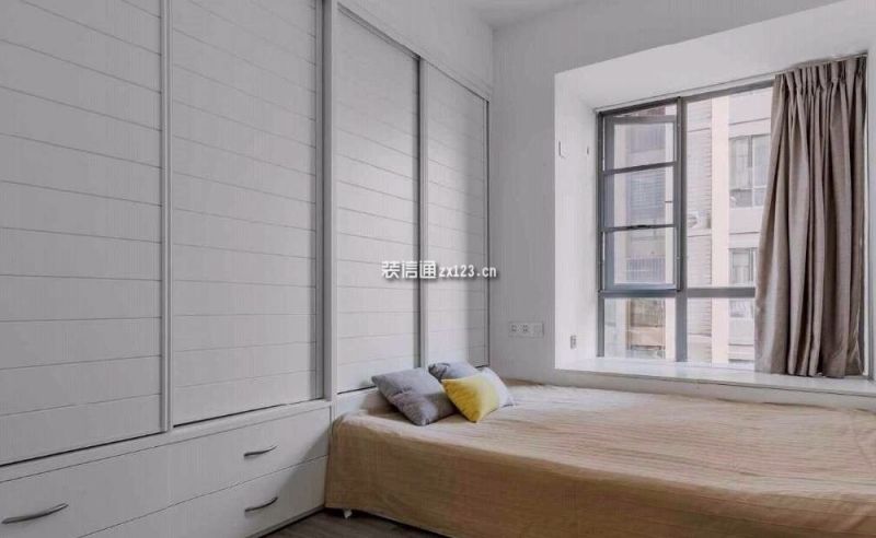 皖投万科·天下艺境现代风格98平米二居室装修设计图案例