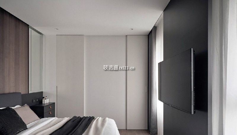 华宇信达·锦绣花城北欧风格105平米三居室设计效果图案例
