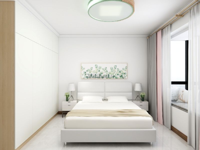 海月公寓108㎡三居室北欧风格装修案例
