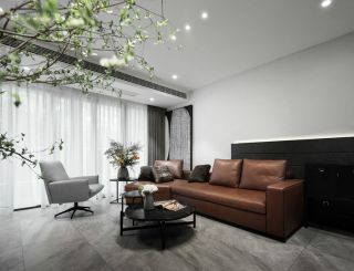 成都现代简约客厅沙发装修装饰图片
