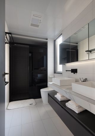 120平方房子家裝衛生間洗手臺設計圖