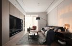融创东海湾现代风格95平米二居室装修效果图案例