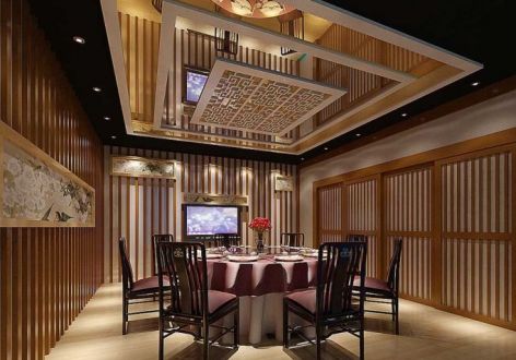 200平米中餐厅装修设计案例