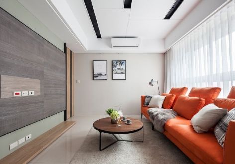 中海国际115平三居室现代简约风格装修案例