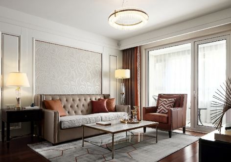 铁投·锦绣澜庭现代风格145平米三居室设计效果图案例